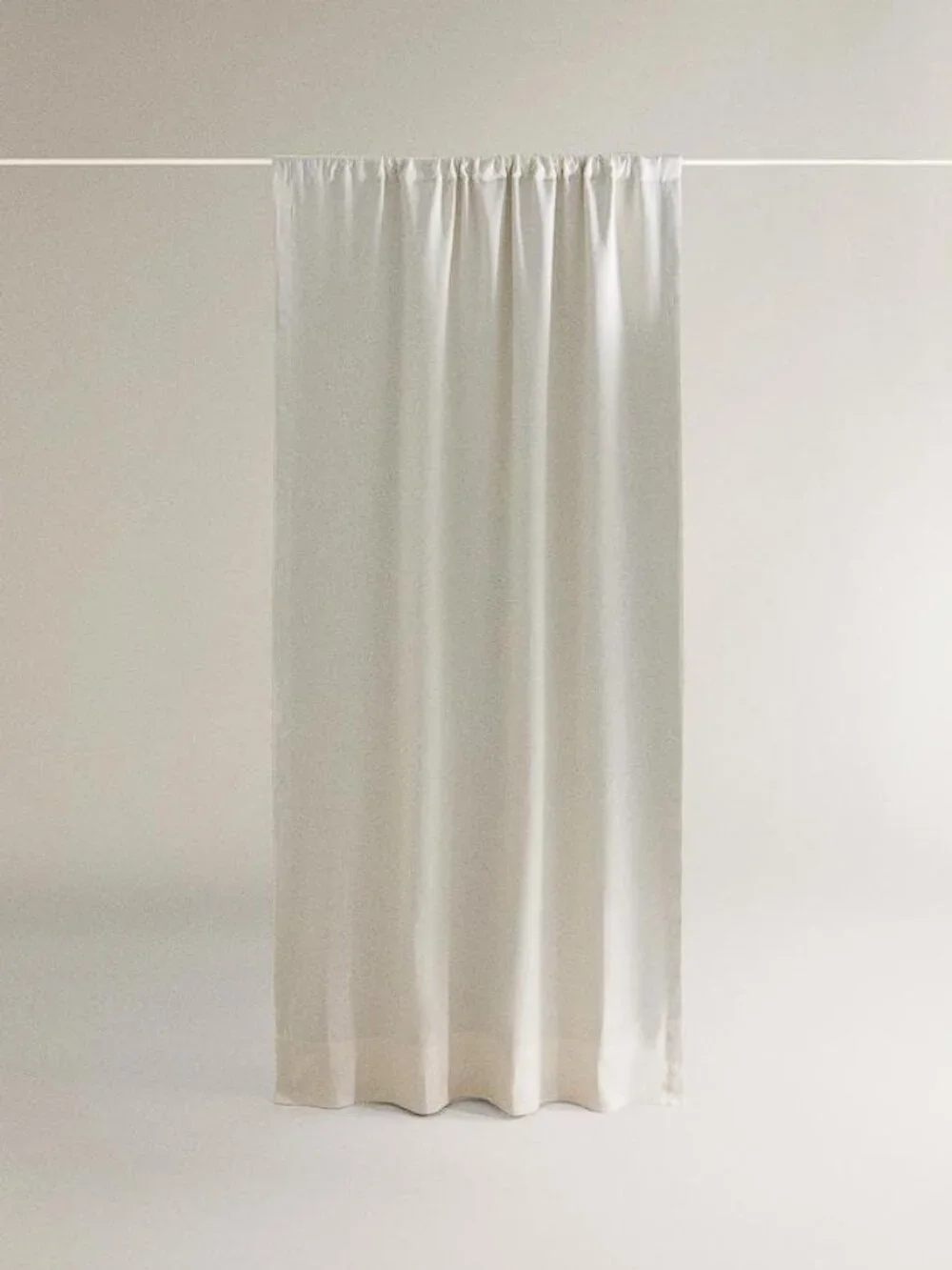 ZARA HOME White Blackout Linen Curtain